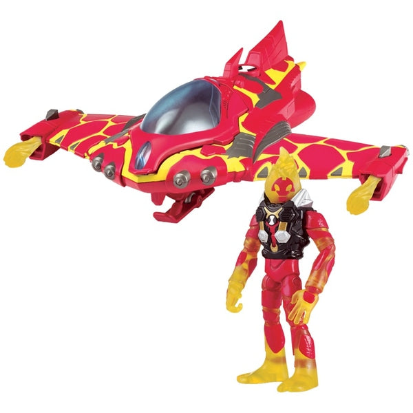 Ben 10 Transforming Vehicle With Figure - Heatblast Rocket Flyer – FayoQab